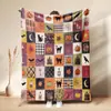 Venta Caliente de Otoño Estampado de Calabaza Manta de Siesta Cosecha Acción de Gracias Hogar Manta de Franela Polar Personalización
