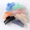 Pinza de Agarre Color Caramelo Primavera 2021 Celebridad de Internet Esmerilada para el Cabello Pinza Simple Japonesa y Coreana para la Parte Posterior de la Cabeza Tocado Adulto para Moño