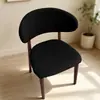 Funda Elástica Curva para Silla para Mesa de Comedor y Sillas Cojín del Asiento Respaldo Tela Separada Funda de Silla Simple Moderna Todas las Estaciones Universal