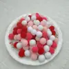 3cm 10 Piezas Por Paquete Bolas Blancas de Pelo de Alta Elasticidad Bolas de Pelo Pequeñas Coloridas de Poliéster Accesorios de Bolas de Felpa de Poliéster para Manualidades