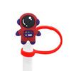 Nueva serie de astronautas tapa de pajita funda de pajita accesorios DIY funda de pajita decorativa caricatura creativa superventas