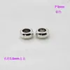 Aleación de plata de Xizang cuentas brillantes de agujero grande cuentas de contador cuentas de posicionamiento pulsera DIY collar accesorios de joyería al por mayor