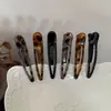 Pinza para el cabello sin costuras con estampado de leopardo estilo coreano para mujer para lavarse la cara y maquillarse, pinza lateral para flequillo, pinza de pico de pato, accesorio para el cabello