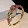 Pulsera de Guepardo para Mujer, Estilo Moderno, Joyería de Cobre Electrochapado, Nueva Moda Invierno 2026