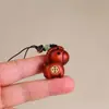 Talla de Madera Arcoíris, Hazte Rico Inmediatamente, Colgante de Cadena para Teléfono Móvil de Madera, Llavero Colgante Personalizado Creativo para Hombres y Mujeres, Regalo