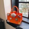 Muñeca de Dibujos Animados Bolsa de Fieltro Bolsa de Compras Caja de Regalo Linda para Niños Bolsa de Hombro de Fieltro para Banquete de 100 Días de Bebé