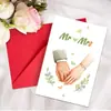 Conjunto de Envelopes para Cartão de Cumprimentos de Casamento de Dia dos Namorados Novo Transfronteiriço para Transmitir Amor e Bênçãos de Casamento Lote de Cartões de Cumprimentos