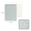 Cuaderno A7 Libro de Registro de Tareas Portátil Mini Cuaderno de Espiral de Matriz de Puntos Bloc de Notas para Estudiantes Cuaderno de Bolsillo con Cuadrícula
