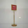 Letrero retráctil de doble cara, expositor de carteles, letrero de pie, letrero publicitario de doble cara para vestíbulo de hotel