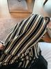 Tallas grandes Pantalones de rayas verticales con textura para mujer Verano Nuevo estilo Pantalones de pierna recta Adelgazantes Cintura alta Dosing Casual Moderno Pantalones Lop