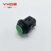 Interruptor de botão de plástico à prova d'água PB-1405 14mm redondo autotravante normalmente aberto pressione através de auto-retorno 2 pinos multicolor
