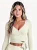 Cubierta de Manga Larga Yuan Yoga para Mujer, Top Deportivo Exterior, Estilo Puro Deseo con Correas, Ropa de Fitness, Chaqueta de Yoga