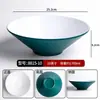 Tigela cônica bicolor, tigela de melamina para macarrão comercial, tigela especial para casas de macarrão, adequada para macarrão de caracol, wontons, macarrão misto, ramen e hot pot picante
