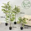 Plantación Verde Simulación Nórdica Girasol Sanwei Caparazón de Tortuga Pintura Madera Hoja y Otros Adornos Decorativos de Lujo Ligero para Sala de Estar Paisaje de Piso