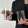 Taza Rosa Vista Montaña Diseño Único Vaso de Cristal Montaña Simple Vaso de Agua Copa de Cóctel Taza Montaña Nevada Taza de Whisky Mujer