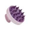 Cepillo para champú al por mayor cepillo artefacto cepillo de silicona para masaje del cuero cabelludo peine para champú limpieza del cabello peine de masaje de cabeza redonda