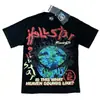 Comercio Exterior Transfronterizo Hellstar Hellstar Marca de Tendencia Europea y Americana Talla Grande Holgada Sudadera Camiseta Casual de Manga Corta para Hombre y Mujer