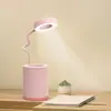 Porta-canetas simples luminária de mesa touch Lâmpada de estudo recarregável por USB para desktop Luminária noturna para quarto de estudante presente para empresa