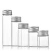 30 Botellas Tubo de Aluminio con Tapa, Botellas de Vidrio Plateado con Tapa de Rosca, Dendrobium, Botellas de Embalaje de Loto Hilo de Oro, Botellas de Dulces, Botellas de Crema, Pegamento