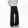 Pantalones Versátiles para Hombre Estilo Retro Americano para Otoño, Pantalones de Traje de Lana Rectos Holgados con Estampado de Cielo Estrellado, Pantalones Largos Casuales de Alta Gama de Moda