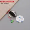 Tapón de Puerta Magnético Semicírculo de Goma con Forma de Tortuga de Acero Inoxidable 304, Tapón de Puerta Anticolisión para Puerta de Cristal Sin Taladro