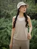 26 Novo Conjunto de Duas Peças de Verão Peça Externa Mistura de Linho Suéter de Tricô Colete Feminino Senso de Design Camada de Base Top Emagrecedor