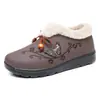 Botas de Nieve Cálidas de Invierno para Mujer Western Camel, Forradas de Felpa, Engrosadas, Botas Ligeras de Algodón, Zapatos Peludos Modernos y Cómodos
