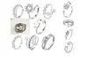 Anillo Giratorio de Plata Tailandesa para la Ansiedad Anillo para el Dedo Índice Multi-Círculo Cuentas de Transferencia Auspicioso Transferencia Moda Coreana Regalo para Novia