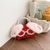 2026 Nuevo Bolso Mini de Lentejuelas Rojas de Año Nuevo para Bebé con Brillantes Pedrería Caricatura Bolso de Mano para Niñas Bolso Cruzado de Perlas