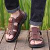 Sandalias de Cuero para Hombre de Suela Gruesa Ligeras para Verano Zapatos de Playa Venta al por Mayor de Comercio Exterior Moda Casual Suelas Suaves