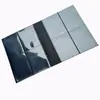Porta-Cartões Personalizado de 4 Compartimentos, Padrão Lichia Preto, Páginas Internas de Álbum de Cartas Dupla Face, Pacote de Cartas de Jogo de Folhas Soltas de 4 Compartimentos