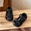 Zapatos de Princesa con Lentejuelas Elegantes para Niñas Primavera y Otoño 2026 Moda para Bebés Zapatos Bajos Individuales con Lazo Zapatos Pequeños de Cuero para Niñas