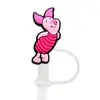 8-10MM Desenho Animado Fofo Winnie the Pooh Tampa de Canudo Plugue de Poeira para Canudo Capa Protetora de Canudo de Vidro