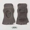 Calcetines de Yoga de Cinco Dedos para Mujer, Calcetines Antideslizantes para Pilates, 10A Antibacterianos, Resistentes al Olor, Absorbentes del Sudor, Calcetines Deportivos Profesionales para Dedos