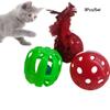 3 um terno gato interativo molares sino bola copo de balanço suprimentos para gatos brinquedo de sino cor aleatória