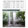 Elemento aquático paisagismo bico quadrado direto para cima jato d'água fonte de jardim bico musical piscina de água pátio latão