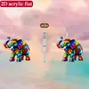 Pendientes de Acrílico 2D de Gato Negro Enojado Más Vendidos Transfronterizos, Pendientes Versátiles con Nuevo Diseño Lindo y Creativo