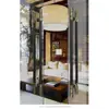 Manija de Puerta de Acero Inoxidable Europea, Nueva Manija de Vidrio Estilo Chino, Manija Grande Moderna Simple de Madera Maciza para Caja de Hotel