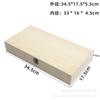 Caja de Madera Caja de Embalaje de Regalo de Madera Caja de Té Madera Maciza Retro Caja de Almacenamiento de Escritorio Rectangular con Tapa Caja de Madera