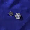 Nuevo Pin de Solapa de Cristal Blanco en Forma de Corazón de Lujo para Camisas y Trajes de Trabajo, un Accesorio Versátil Elegante y Moderno
