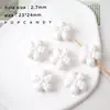 [Dias de Neve] Materiais Artesanais de Inverno Coração Girly Azul e Branco Nicho Corrente para Celular Pingente Ccd Contas