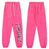 Uau Retorno Rápido Sp5De Singer 55555 Teia de Aranha Capuz com Letras Moletom Masculino e Feminino High Street Roupa Esportiva Calças