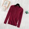 Top de Punto de Manga Larga para Mujer, Capa Base, Suéter de Cuello Blanco para Otoño e Invierno, Nueva Prenda Interior Elegante que Adelgaza, Top de Principios de Otoño
