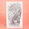 Pegatinas de Tatuaje de Dragón Chino Dominante Transfronterizas con Líneas Exquisitas y Dominantes, Impermeables y Duraderas, Adecuadas para Hombres Duros de Brazo Grande Estilo Chino