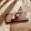 Pendientes Pequeños de Perlas Frescas y Sencillas Estilo Coreano, Pendientes de Moda y Elegantes con Agujas de Plata de Ley 925, Sensación de Alta Gama para Mujeres