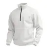 2025 novo outono transfronteiriço masculino suéter de gola alta com zíper e textura waffle AliExpress Amazon waffle manga longa
