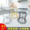 Estante de Almacenamiento de Hierro Forjado Creativo Transfronterizo con Drenaje para Tazas de Té, Vasos Altos y Copas de Vino