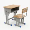 Escritorio de estudio para clase de capacitación en aula escolar, escritorio de madera maciza, escritorio para estudiante ajustable, escritorio y silla para niños, escritorio y silla para estudiante