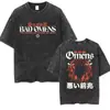Camiseta Lavada Retro de Metal de la Banda Bad Omens 2025 a