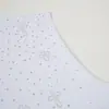 Chaleco Deportivo Ancho de Hombro con Cruz de Pedrería Resistente Camiseta de Verano sin Mangas Cuello Redondo Hombres Tendencia Europea y Americana